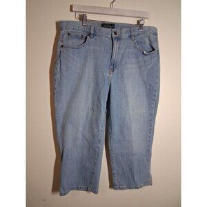 VTG LRL Lauren Ralph Lauren Denim Blue Jeans Capris Straight Leg Women's Size 16